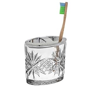 Godinger Crystal Toothbrush Holder,...