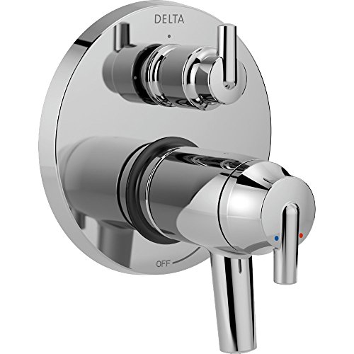 DELTA FAUCET T27T859, Chrome Trinsic Contemporary TempAssure 17T Series Valve Trim with 3-Setting Integrated Diverter