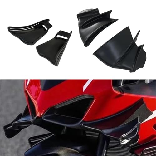 Ailettes de carénage Ducati Streetfighter V4 R aileron fixe noir mat