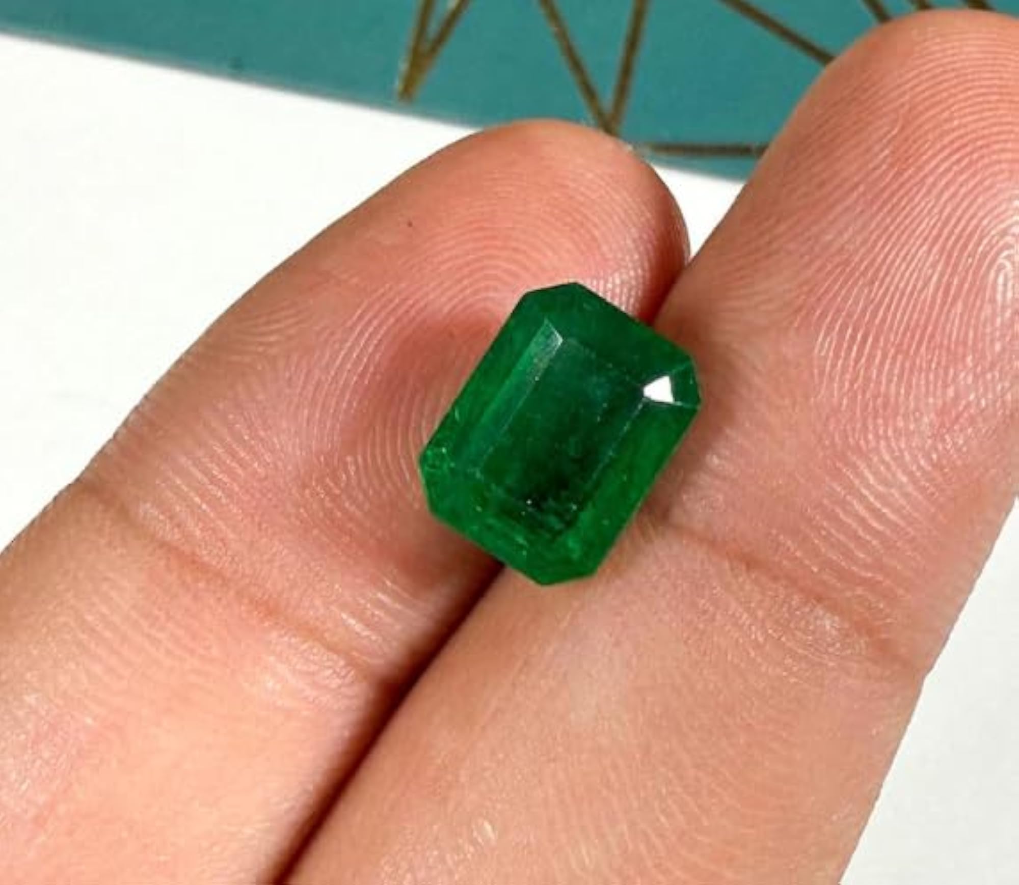 4.80 Carat Zambian Emerald Stone, Certified Gemstone