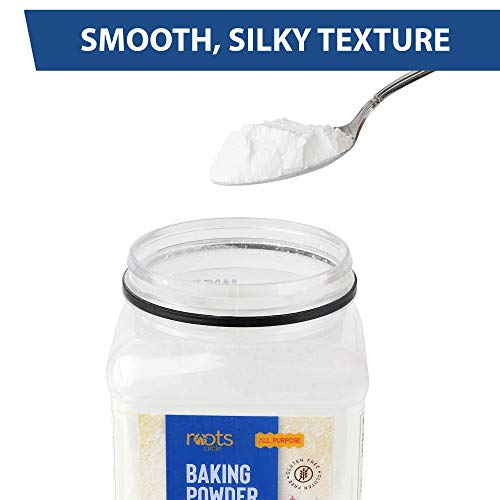 Roots Circle Baking Powder | Gluten-Free All-Purpose Leavening Agent For Cooking and Baked Goods, Desserts, Breads, & Cake | Vegan & Kosher-Safe | 4lb [70oz] Airtight Bulk Container - Thumbnail 3