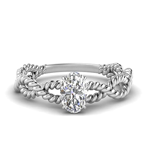 Bague Solitaire Corde Infinie en Argent pour Célébrer une Union Éternelle