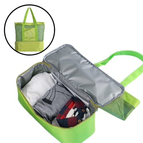 Bolsa Para Praia Piscina Academia Piqueniques Com Compartimento Térmico 8L Sacola Para Praia Tela Ny