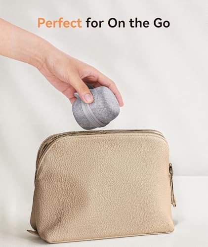 Image of Dreamegg Portable White Noise Machine with Travel Case - Egg-Sized Sound Machine for Baby & Adult Sleep, 16 Soothing Sounds, 1000mAh Battery, Timer, Sound Machine for Baby Adults Home Gift, White