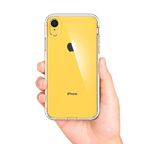 Image of Spigen Ultra Hybrid Back Cover Case for iPhone XR, Clear Transparent, Durable Hybrid Structure - PC+TPU | Crystal Clear