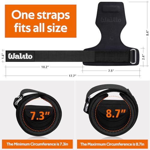 Image of Weight Lifting Wrist Strap，Double Layer Leather Wrist Wraps with Neoprene Padding for Weightlifting & Deadlifts - Adjustable Gym Straps for Men & Women