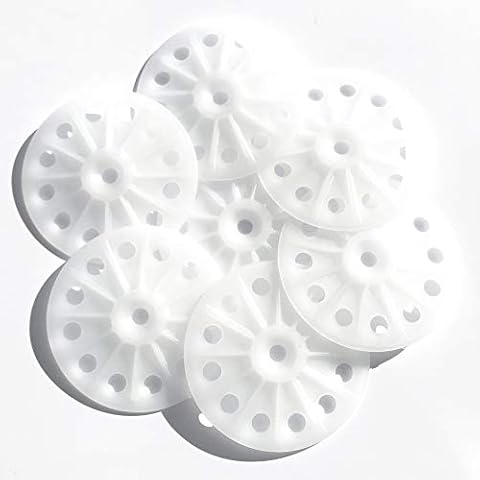 Load Spreading 60mm Polypropylene washers for Fixing and Supporting All Types of Soft to Medium Insulation Panels and Sheets - 100PCS Cover