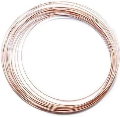 DZNDM0EVT 銅線コイル 5m 園芸用銅線 直径1.5~3mm ゲージ 8-15 裸銅線 優れた延性 極細銅線 (2.5mm)