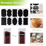 LOLYSIC Airtight Cereal Storage Containers, Set of 6, Airtight Food Storage Containers, Stackable Kitchen Pantry Storage Containers for Food, Flour, Cereal, Spaghetti (White, 0.5L, 0.8L, 1.2L) - Image 4