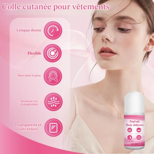 60 ml Colle pour Peau, Colle Peau Vetement, Adhesif Vetement Tissu – vue 2