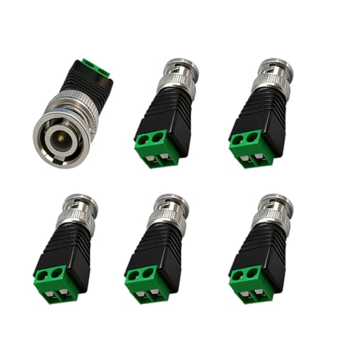 Ulightfire BNC Male Connector Balun Adapter Screw-on Terminal for Coax