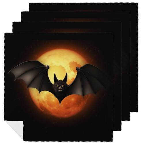 Servilletas de Tela Halloween Bat 18x18 Pulg Reutilizables miniatura 1