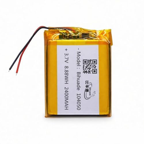 Bihuade 3.7V 2400mAh LiPo Battery Rechargeable 104050 Lithium Polymer Battery