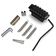 A unique, high quality tremolo with saddles that lock to a hardened steel baseplate for better tuning stability, string energy transfer and sustain Each saddle is height-adjustable This tremolo fits American Standard Strat and Strat Plus guitars with...