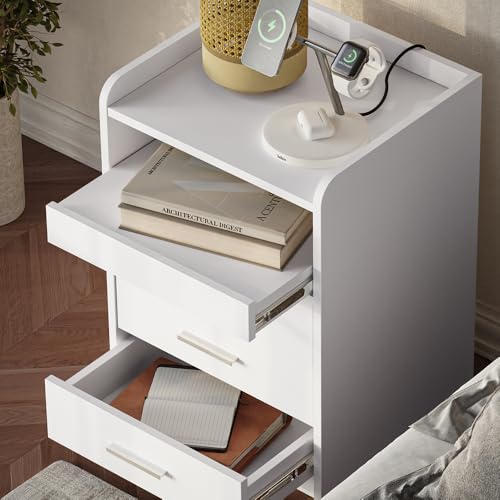 Vicco Comodino Edis, Bianco, Set Di 2 - 4