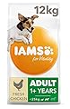 IAMS for Vitality Small/Medium Breed Adult Dry Dog Food with Fresh Chicken, 12 kg (Packaging may vary)