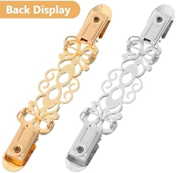 Teaaha 2 STKS Zilveren Vintage Broche Pins Voor Vrouwen Mode, Sjaal Sjaal Cincher Clip Clips Voor Jurk Trui Taille Kleding Cinch Clip