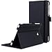 FYY Case for Galaxy Tab E 8.0 - Premium PU Leather Case Stand Cover with Card Slots, Note Holder, Elastic Strap for Samsung Galaxy Tab E 8.0 4G LTE SM-T377 Tablet Black
