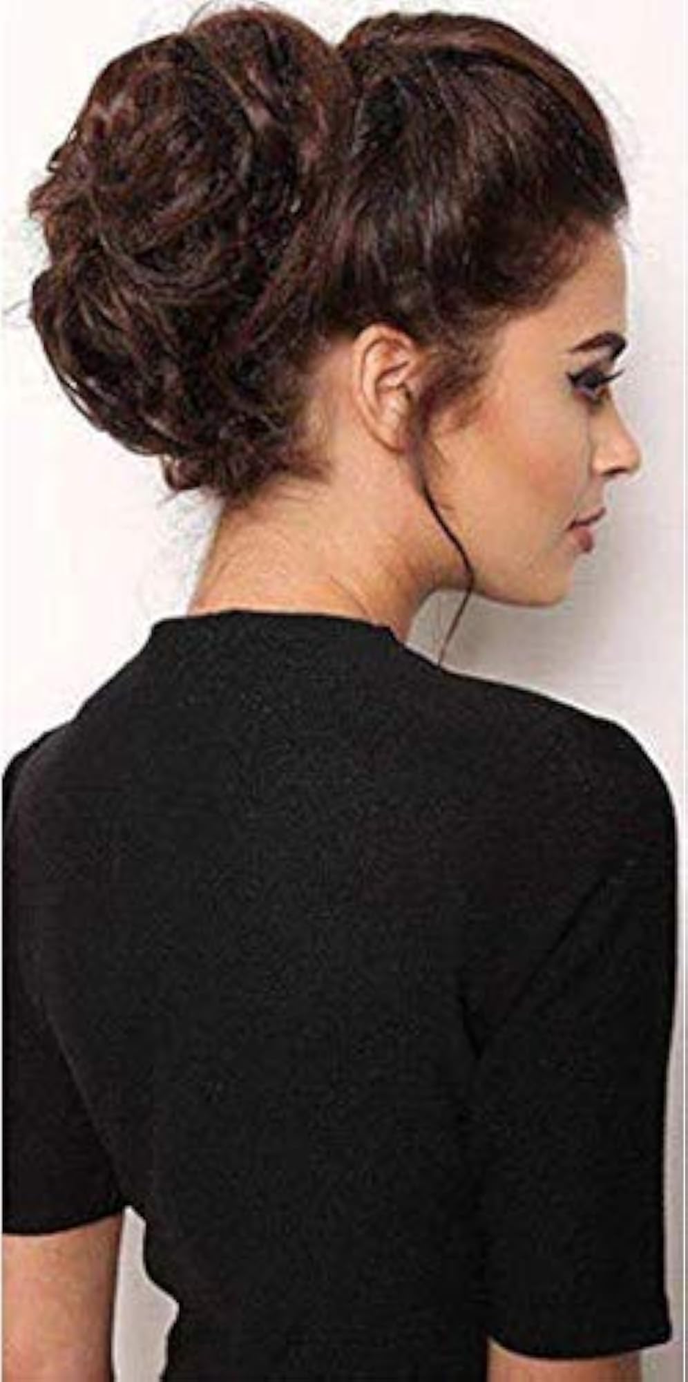 Curly Messy Hair Rope Frill Extension, Blonde with Black