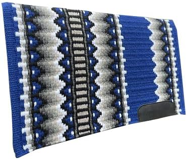 HUMAYL Saddlery Saddle Pad/Blanket for Horses Western Show Horse Saddle Blanket New Zealand Design Handmade Wool Saddle Blanket Top Wool Saddle Pad Regular Size : 34" L x 36" W x 1" inches PAD0273