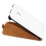 ebestStar   Coque Compatible avec HTC One M7 Etui Housse PU Cuir Rabat Ultra Fin (Ultra Slim Case), Blanc [Appareil: 137.4 x 68.8 x 9.33mm, 4.7'']