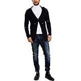  Toocool - Gilet - Manches longues - Homme Noir Noir S - Bleu - S