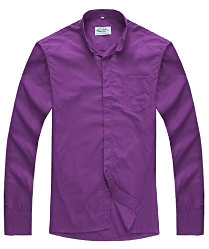 IvyRobes Heren priesterhemd met tab collar kraag Pfarrer lange mouwen Priester Klerus hemd zwart - Image 4