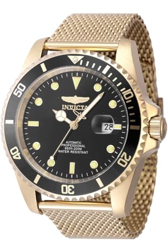 Invicta Pro Diver 47966 Reloj para Hombre   Impermeable   Analógico   Movimiento Automático   Acero Inoxidable con Esfera Negro   47mm