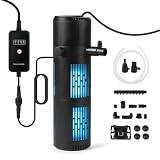 SWAWIS 5 in 1 Filtre Aquarium 1800L/H pour Aquariums de 180 à 600L...