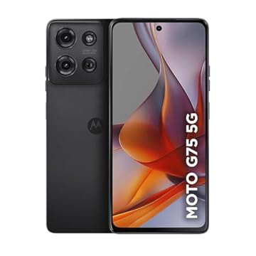 Smartphone Motorola Moto g75 5G 256GB 16GB Ram Boost 50MP Sony Lytia 600 Camera Moto AI Ultrarresistencia militar - Preto
