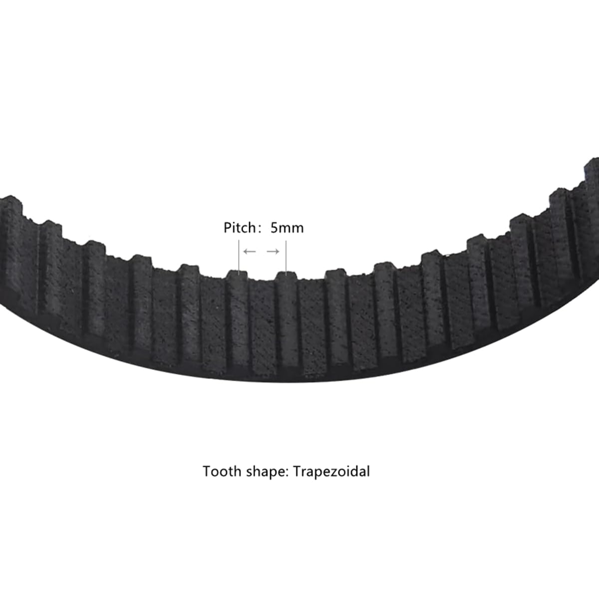 Courroie Synchrone T5-585 Mm - Dent Trapézoïdale, Largeur 10-50 Mm - Pour Machines-outils, Convoyeurs - 2