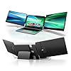 Teamgee 14.1" Laptop Screen Extender, 1080P FHD IPS Triple Portable Monitor for Laptop, Dual Screen Monitor for 13"-17" Laptops for Win/Dex/Android/Mac