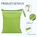 Angel Love Wet Bags, 2 Pack Baby Cloth Diaper Wet/Dry Bags with Two Zippered Pockets, Travel, Beach, Pool, Gym Bag for Swimsuits or Wet Clothes, Waterproof Washable Reusable, L0109