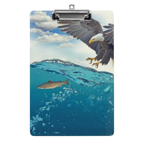 Porte-bloc A4 Oiseau et Poisson pour écrire debout sans table