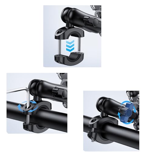 Support telephone moto anti vibration super stable guidon - 6