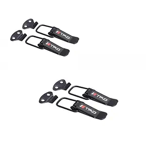 MIZZEO Metal Bumper Hook Lock Clip Car | Front & Rear Bumper Toggle | Fastener | Catch Clip | Holder | Hanger (Set of 4) Compatible with Maruti Alto 800 (Type-I) 2012-2016
