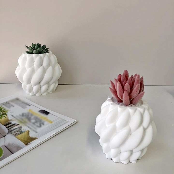 Miniatura 2 de YIRUZWRD Molde de silicona Moldes de maceta para florero, botella, molde de resina epoxi, maceta suculenta, yeso, cemento, molde de arcilla de