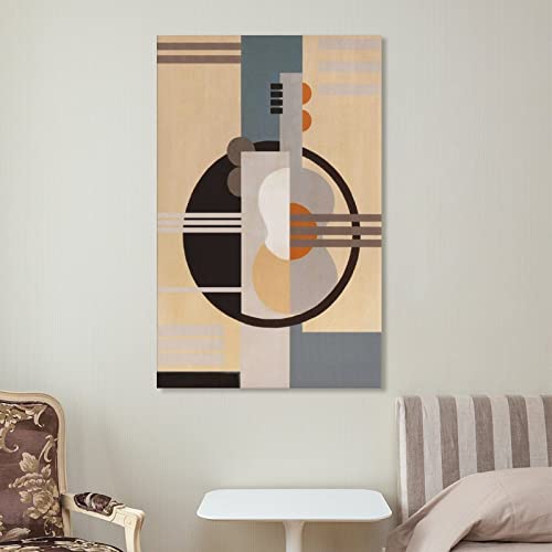 Spanish Abstract Poster Guitar And Piano Cubism Abstract Geometric Poster Print Artwork Abstract Pos Canvas Painting Posters And Prints Wall Art Pictures For Living Room Bedroom Decor 08X12Inch(20X30 #TOP6