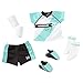 American Girl Truly Me 18-inch Doll 27 & School Day to Soccer Play Playset with Supplies, Uniform, and Ball, For Ages 6+