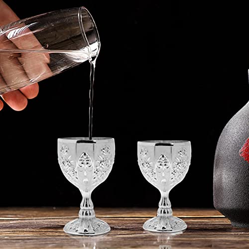 Cálice Do Vintage Cálice Cup Royal: 2 Pcs Vintage Beber de Água Drinkware Do para Café Chá Leite Beb