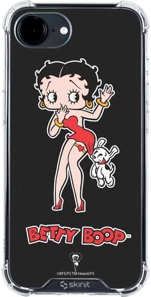 Skinit Clear Phone Case Compatible with iPhone 16e - Officially Licensed Betty Boop with Puppy Design