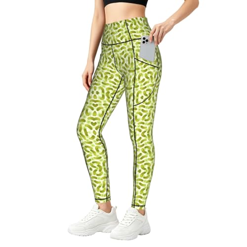 Legging sport femme sushi aneth cornichons taille haute à poches