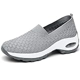 Hsyooes Shape Ups Zapatos de Mujer Andar Deporte Zapatilla de Deporte Plataforma Malla Running Zapatos Height-Increasing Sneaker