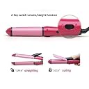 UROOJ 2 in 1 Hair Beauty Set Electric and Professional Hair Curler And Hair Straightener (Multi-Colour) gallery image