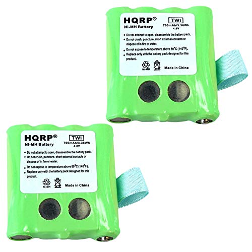 HQRP TWO Batteries for Motorola KEBT-072, KEBT-072-A, KEBT-072-B, M370H1A, BNH370, BATT-8R + HQRP Coaster