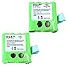 HQRP Two Batteries Compatible with Motorola SX700, SX700R, SX709R, FV700R, SX710, COM-8R, FRS-007-NH