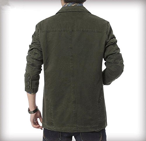 HZCX FASHION men's washed cotton casual blazer button up jackets with pocket2