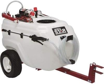 NorthStar Tow-Behind Trailer Boom Broadcast and Spot Sprayer - 31-Gallon Capacity, 2.2 GPM, 12 Volt DC