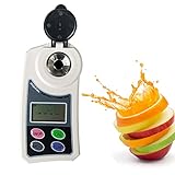 ★ RANGO DE MEDICIÓN: 0-55%, se puede utilizar para productos con bajo contenido de azúcar en frutas, té con leche, jugos.