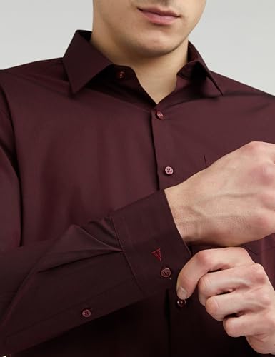Image of Van Heusen Men's Cotton Slim Fit Solid Formal Shirt